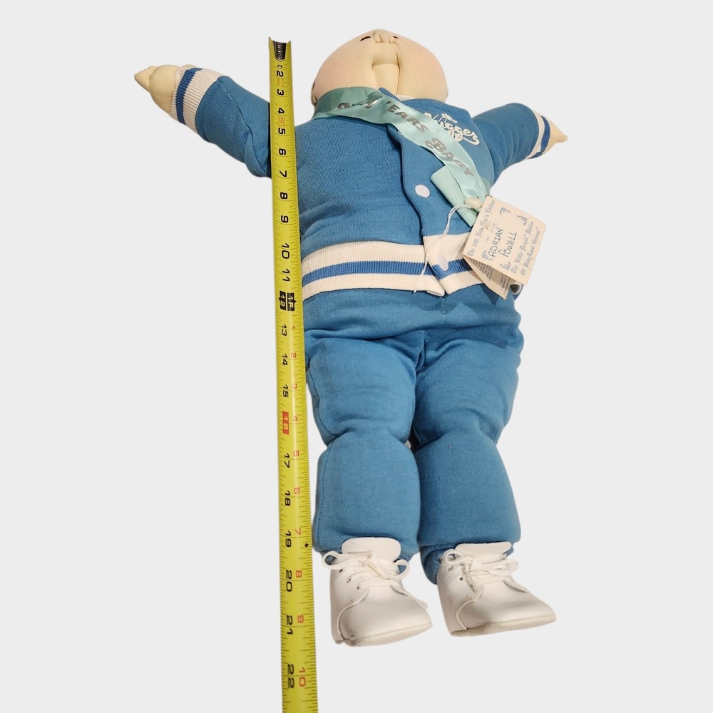 Vintage Xavier Roberts "Little People" Boy Doll 1981 New Year Blue Slugger 21" - Picture 3 of 15